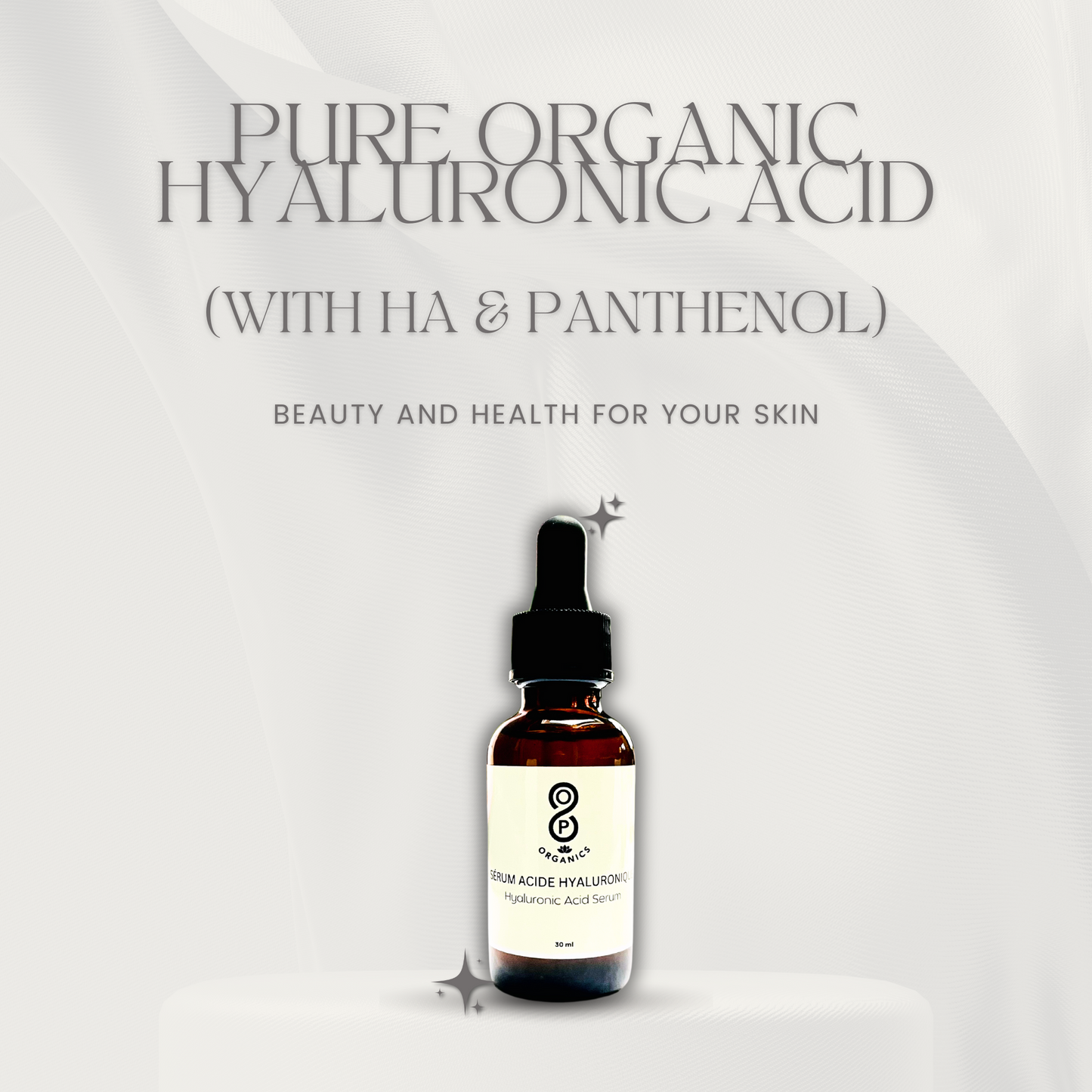 Pure Organic Hyaluronic Acid - NEW FORMULA-